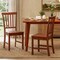 Costway 4 PCS Dining Chair Kitchen Spindle Back Side Chair with Solid Wooden Leg